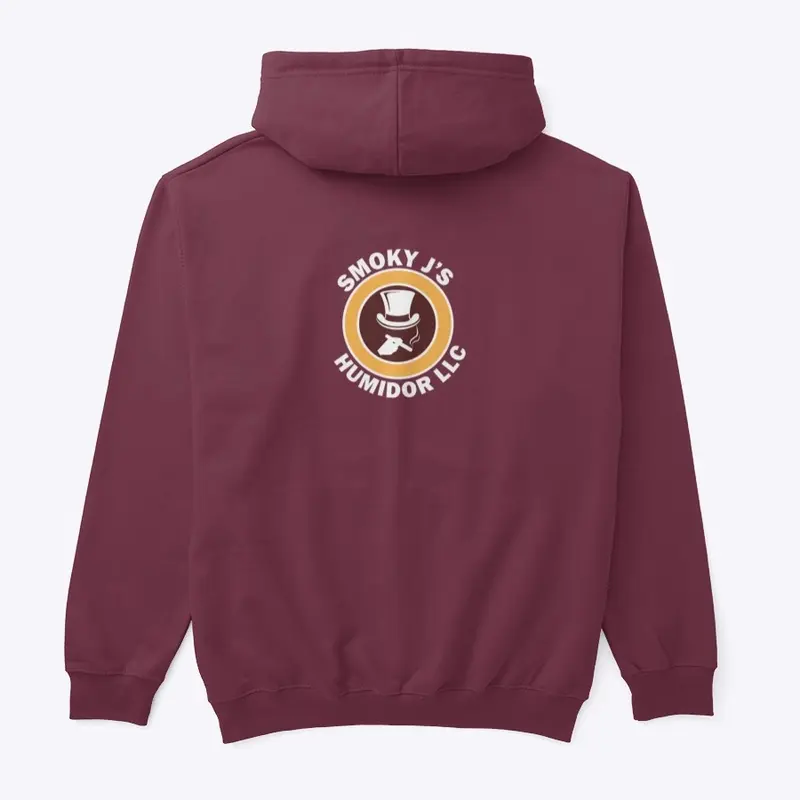 Front and back logo hoodie